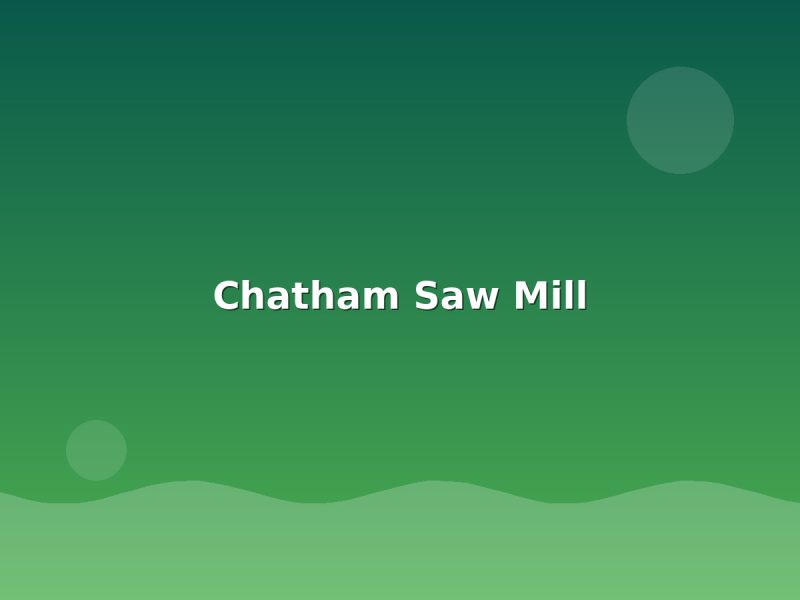 Chatham Saw Mill - Andaman sightseeing