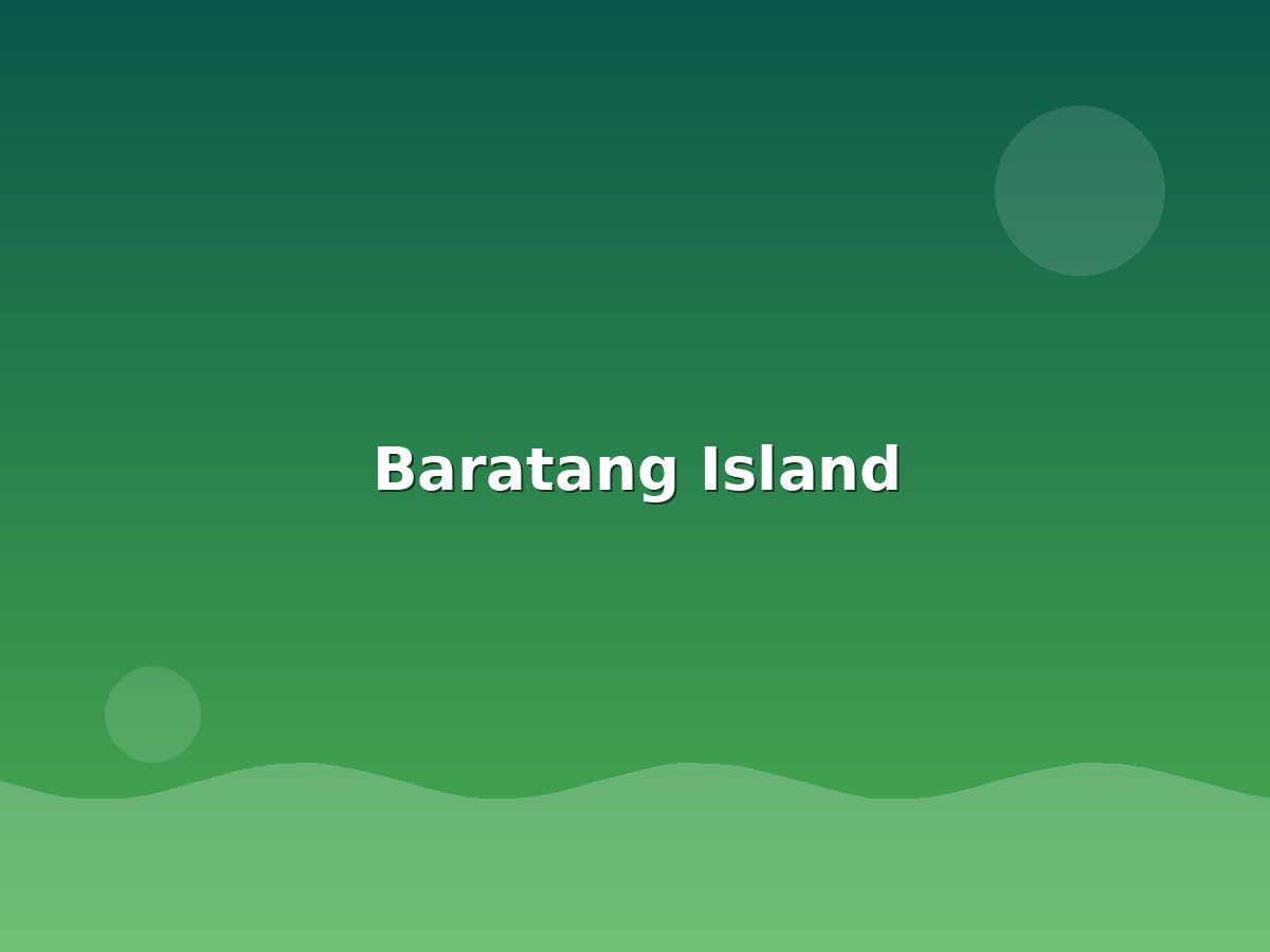 Baratang Island