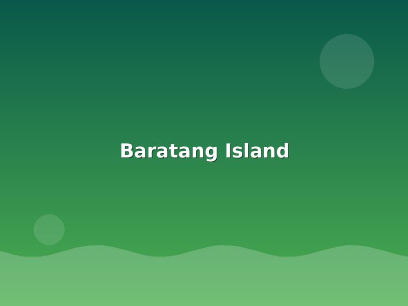 Baratang Island - Andaman sightseeing